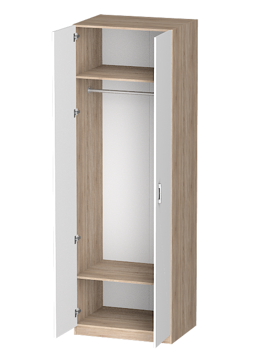 Для одежды, Распашной шкаф Лайф для одежды 80*60*240 Дуб сонома