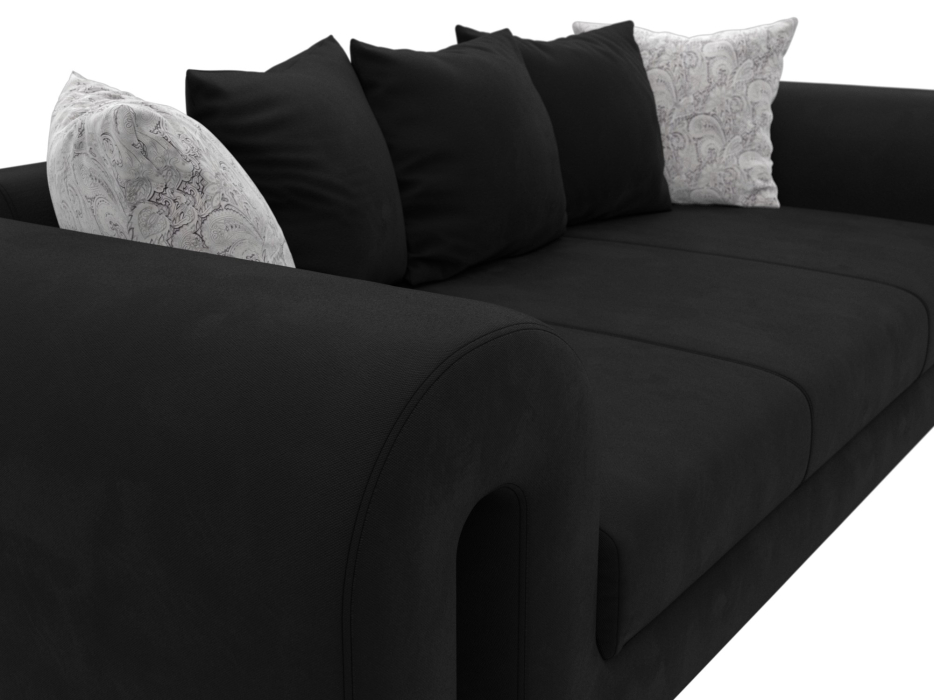 Диваны прямые кухонные, Диван прямой Волна, микровельвет