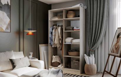 Шкаф платяной 60