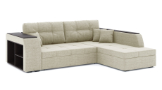 Диваны угловые в гостиную, Диван-кровать угловой Брюссель дельфин, рогожка