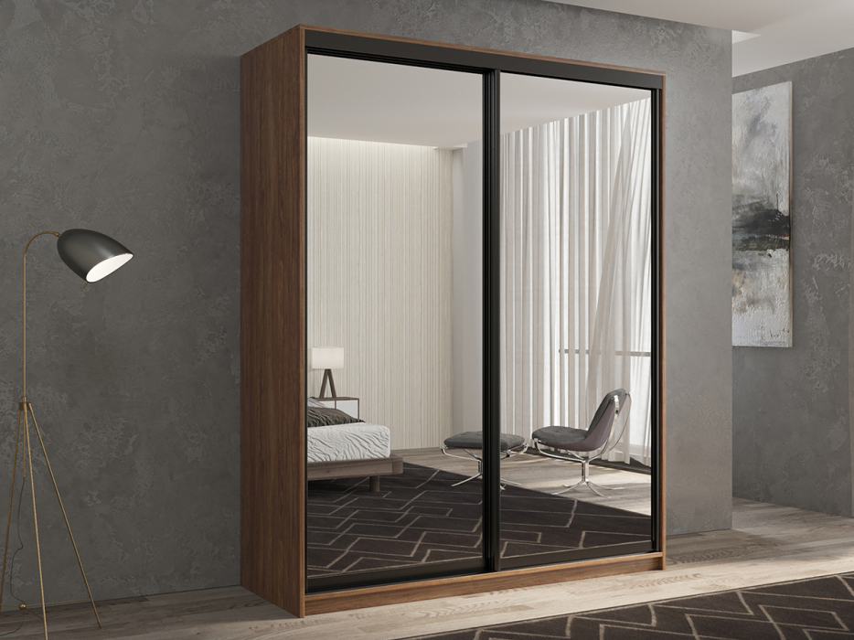 Для одежды, Шкаф-купе 2х дверный Кааппи 1 140х45