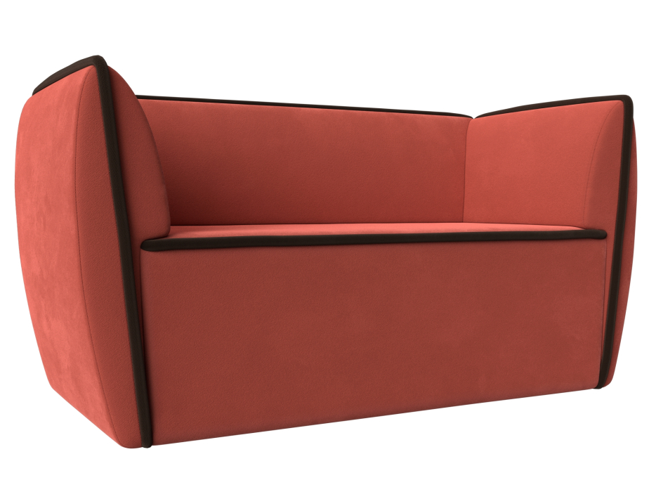 Дизайнерские диваны для гостиной, Прямой диван Бергамо 2-х местный, микровельвет