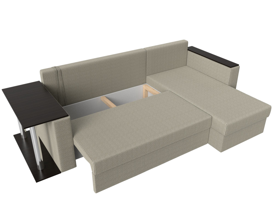 Диваны угловые в гостиную, Угловой диван Атланта правый угол, рогожка Амур