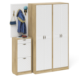 П-6 прихожая компоновка № 15 МДФ фрезеровка ромб