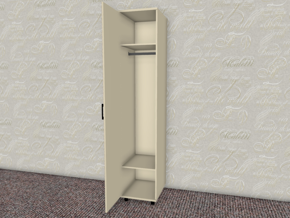 Шкафы одностворчатые, Модульная система Грейс Шкаф ШК-5027  Серый Кашемир