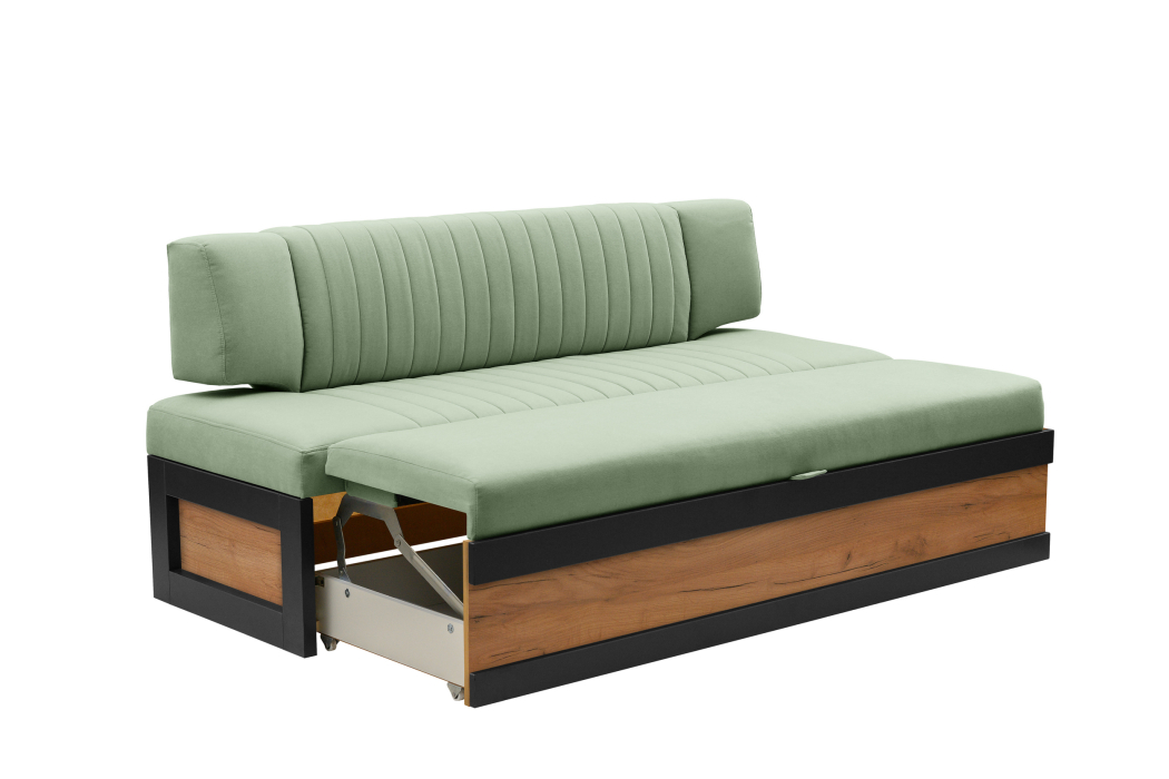 Диваны прямые кухонные, Прямой кухонный диван Парус 181 Дуб крафт золотой