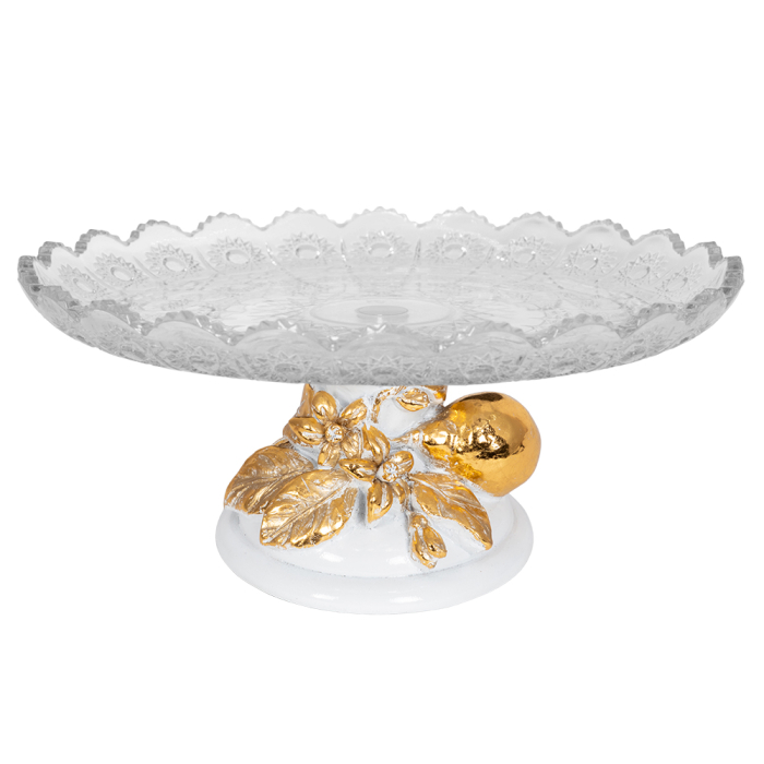 Прочая посуда и аксессуары, Фруктовница Лайм Дженоа со стеклянной чашей