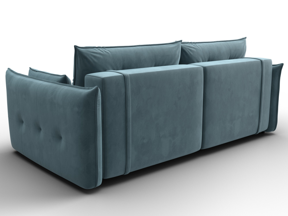 Диваны еврокнижки, Диван прямой Лига-100 НПБ, велюр SEVEN