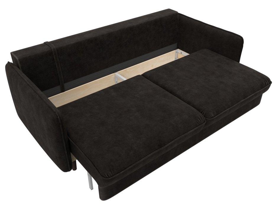 Диваны с ящиком для белья, Диван прямой Лига-064 НПБ, велюр BRUT