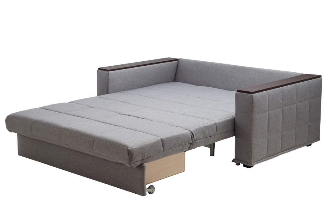 Диваны с ящиком для белья, Диван-кровать Аккордеон Классик 140 см Шерлок, рогожка