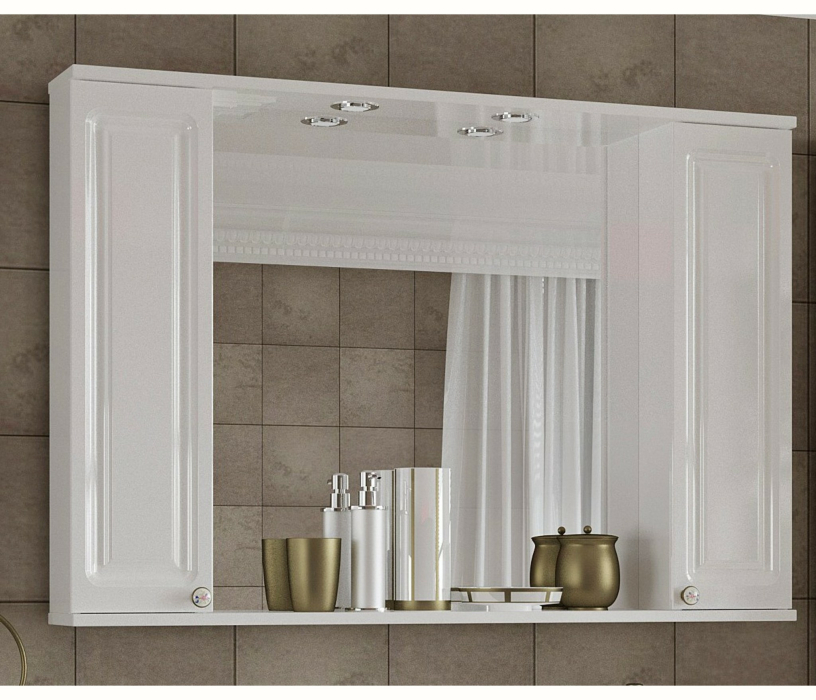Зеркала для ванных комнат, Шкаф-зеркало Francesca Avanti Империя 105 (2 шкафа)