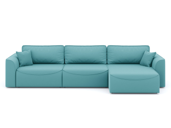 Диван-кровать угловой Рафаэль 3 секции еврокнижка НПБ, велюр