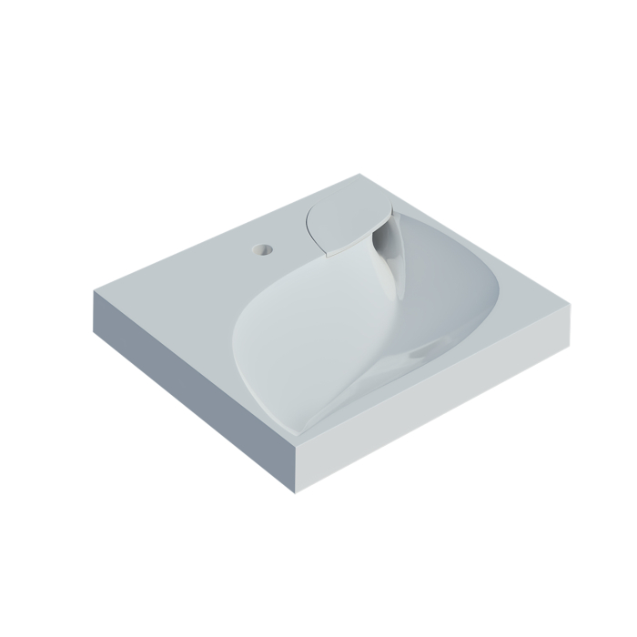 Раковины над стиральной машиной, Умывальник List-60*55 ш*г  над стиральной машиной, с кронштейнами  (Madera)