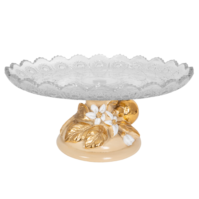 Прочая посуда и аксессуары, Фруктовница Лайм Дженоа со стеклянной чашей