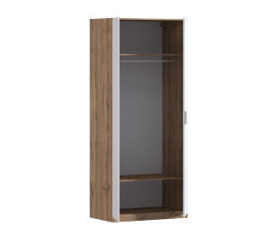 Шкаф двухдверный Макс 1000 мм, вариант №1 (ЛДСП, корпус дуб вотан)