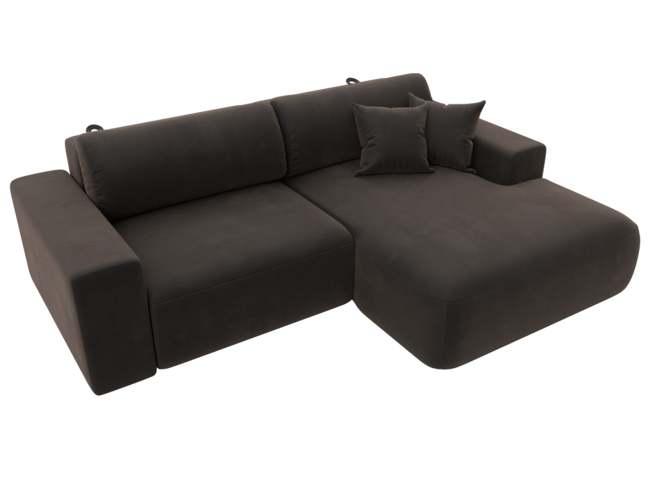 Диваны угловые в гостиную, Диван угловой Лига-036 Классик правый угол, велюр