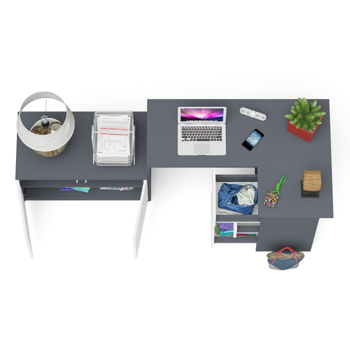 Угловые, Тумба широкая Мори 900 и угловой стол компьютерный Мори правый