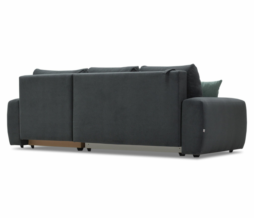 Диваны угловые, Угловой диван Коста, еврокнижка, велюр,  правый угол