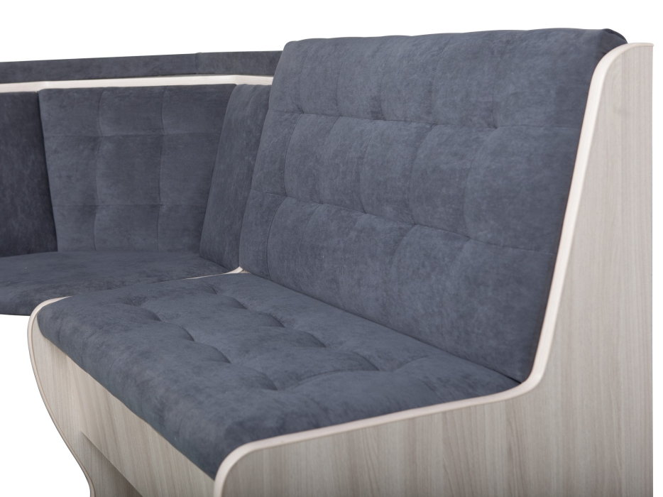 Кухонные уголки, Кухонный уголок Стиль 1Л (со столом СТ3) Ясень шимо светлый / велюр