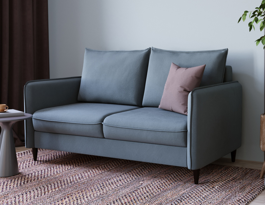 Дизайнерские диваны для гостиной, Диван-кровать Фьорд SMART 140, велюр