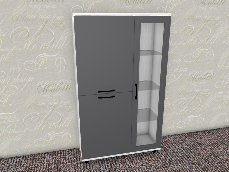 Шкафы распашные, Модульная система Грейс Шкаф ШК-5082  Снежный Ясень