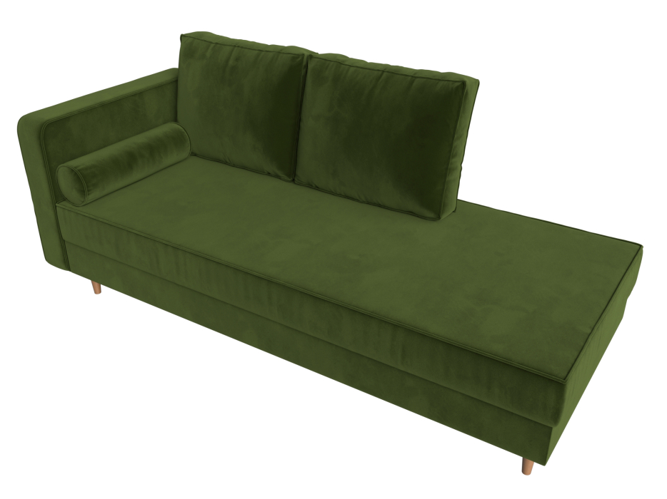 Кушетка кровать, Кушетка Прайм, микровельвет, левый угол
