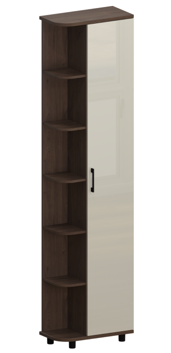 Шкафы одностворчатые, Модульная система Грейс Шкаф ШК-5025  Гикори Джексон Темный