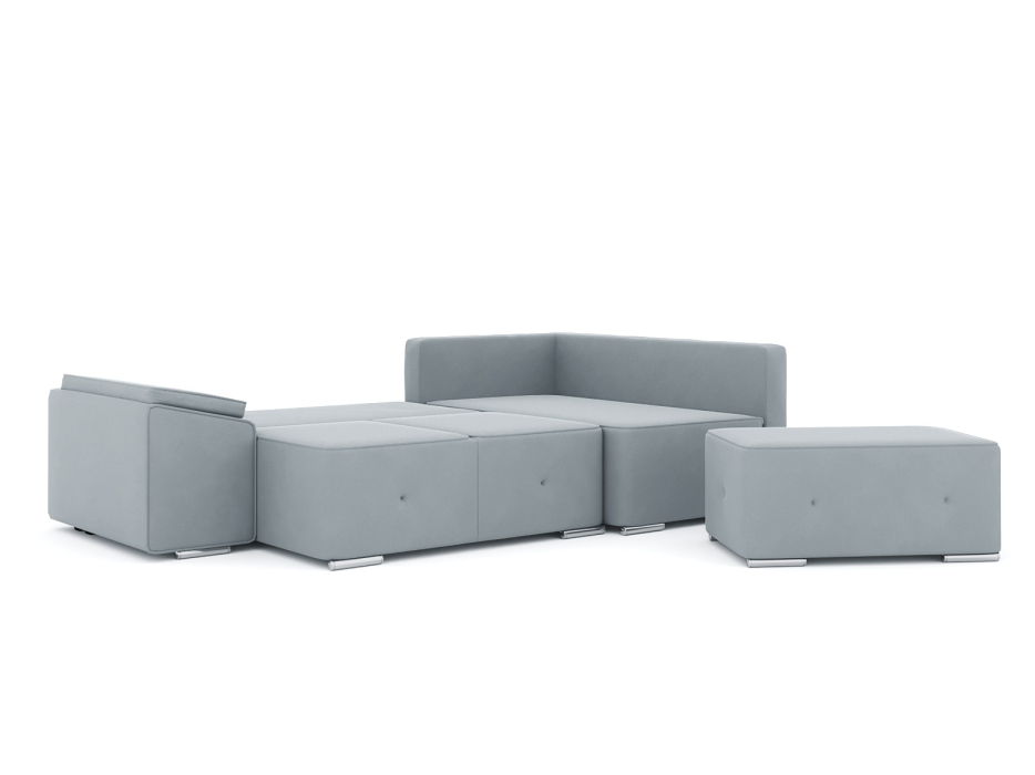 Диваны угловые в гостиную, Диван-кровать угловой Хавьер  ПБ еврокнижка, велюр