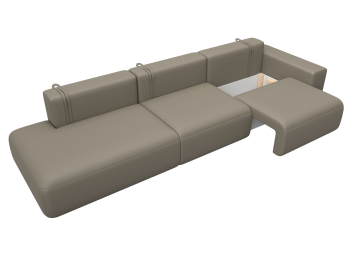 Диван прямой Лига-036 НПБ Модерн Лонг подлокотник справа, экокожа GRIFON