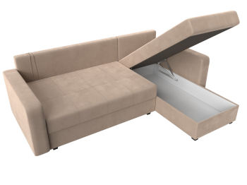 Угловой диван Ливерпуль Лайт правый угол, велюр