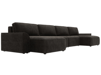 Диван п-образный Лига-048 НПБ лонг, велюр BRUT