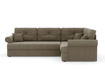 Диван-кровать угловой Мирта дельфин, рогожка Люкс