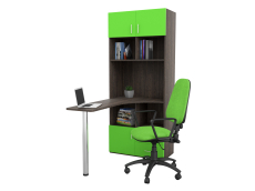 Домашние кабинеты, Письменный стол-стеллаж, Дуб Венге