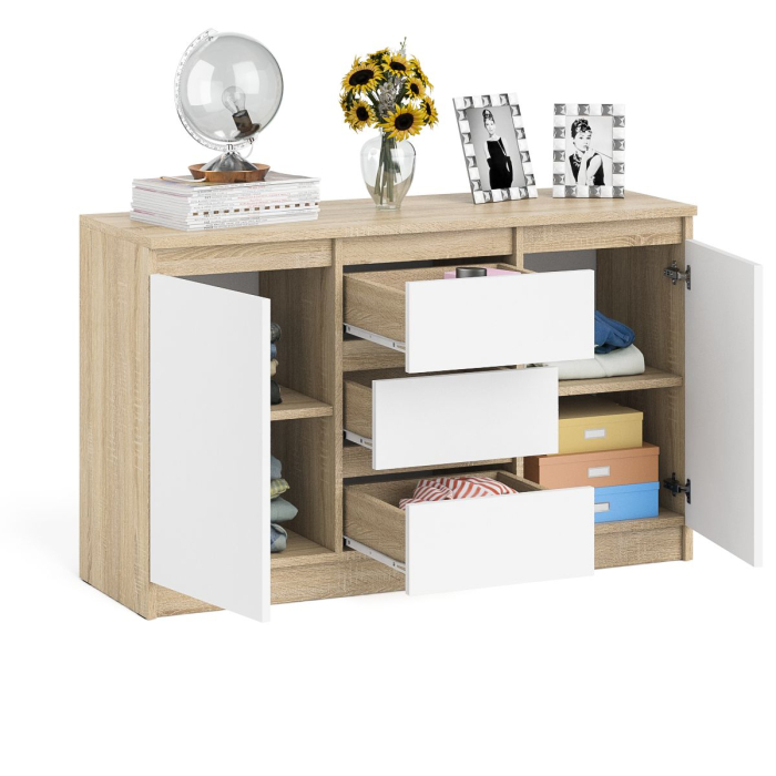 Комоды, Комод-тумба три ящика и две дверки Мори МК1200.3