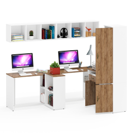 Мебель для рабочего места для двоих Лидер-8 № 34