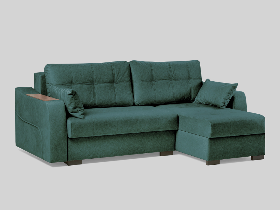 Диваны угловые в гостиную, Угловой диван Бостон люкс велюр