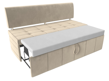 Кухонный прямой диван Стоун, микровельвет