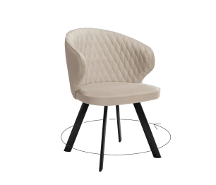 Стул DikLine 249 поворотный (опоры черные)