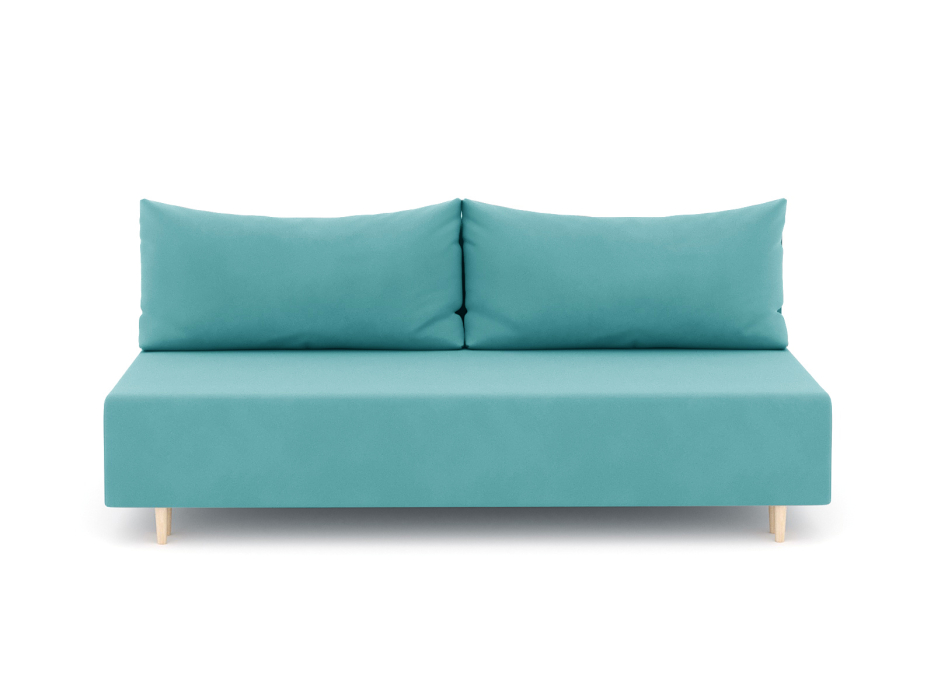 Диваны еврокнижки, Диван-кровать еврокнижка Смайл без подлокотников, велюр