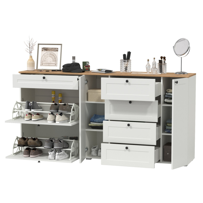 Прихожие, Тумба для обуви и комод четыре ящика Остин