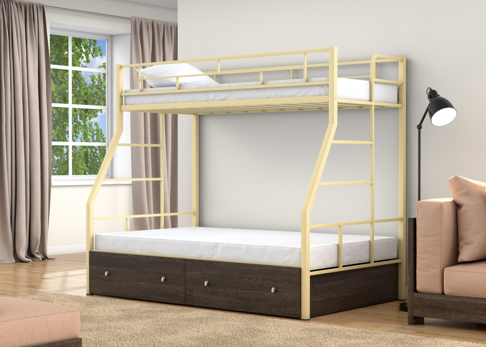 Для подростков, Двухъярусная кровать Раута Твист ящики венге