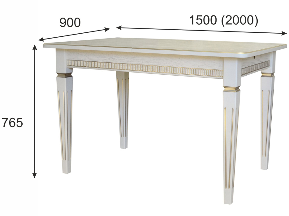 Обеденные столы, Стол обеденный Мебелик Васко В 87Н