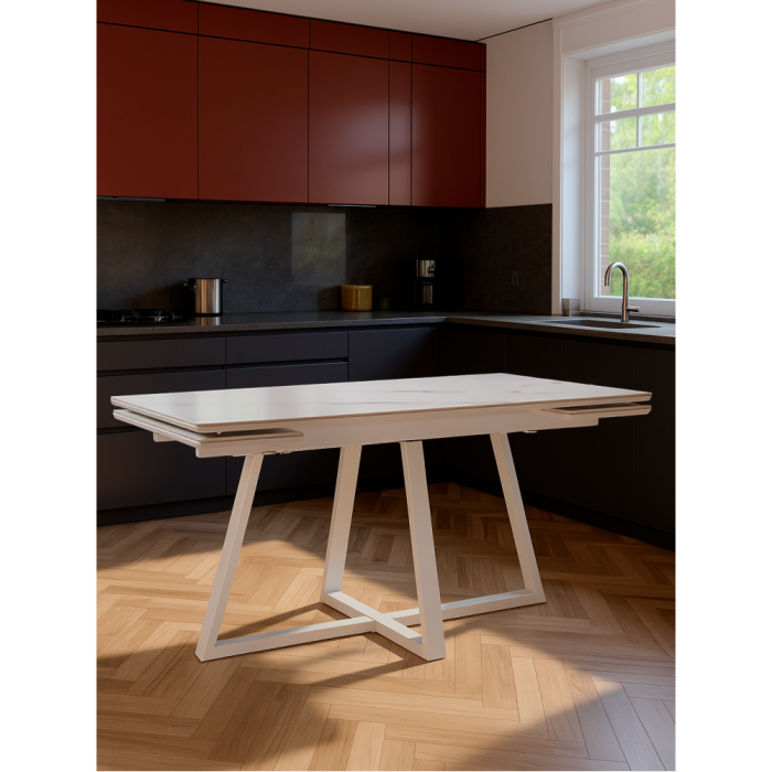 Обеденные столы, Керамический стол Памелла 140(200)х80х75