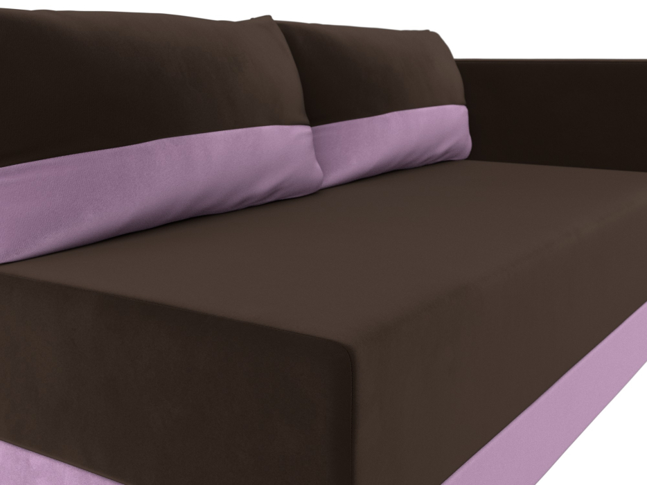 Кушетка диван, Кушетка Никас правая, микровельвет