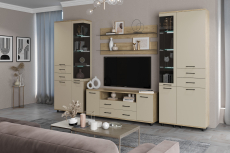 Стенки для гостиной, Модульная гостиная Грейс композиция 12  Гикори Джексон Светлый