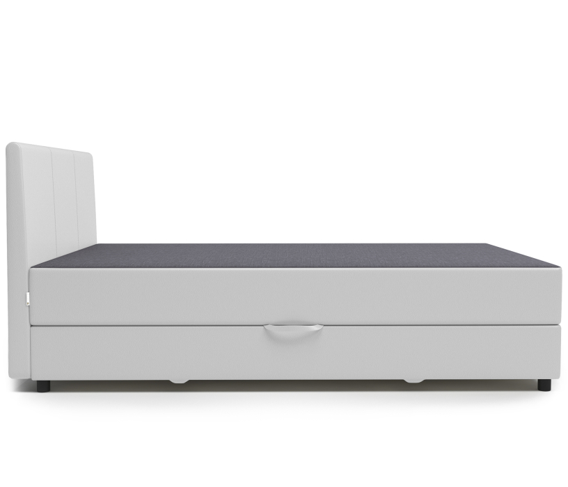 Мягкая кровать, Кровать тахта Классика 120 с подъемным механизмом, рогожка / экокожа