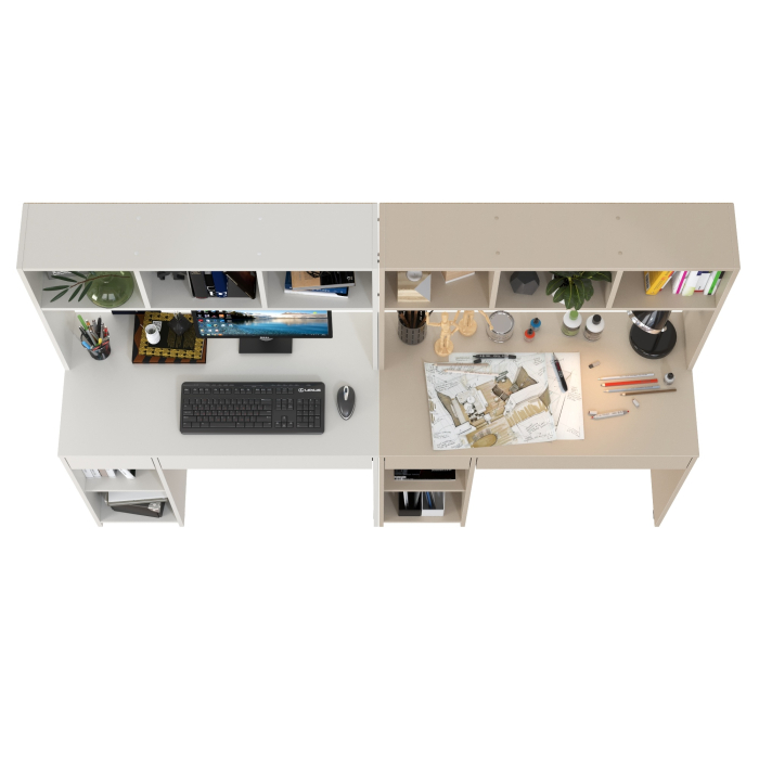 Прямые компьютерные столы, Компьютерный стол для двоих детей Комфорт 12.77F