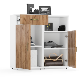 Тумба с дверкой и тумба с ящиком и дверкой Лидер-8.