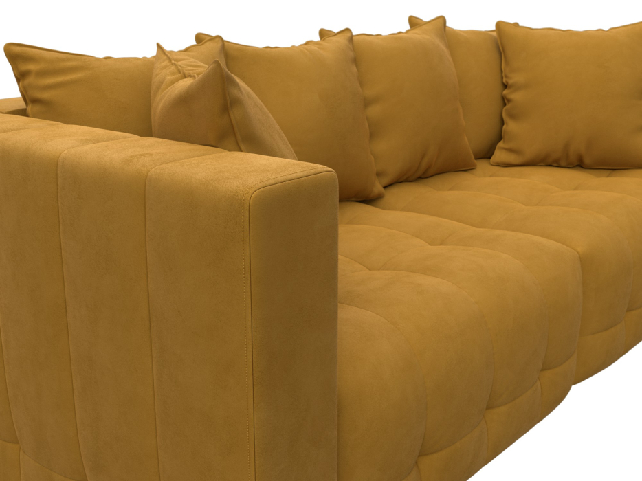 Дизайнерские диваны для гостиной, Диван прямой Лига-052 НПБ, велюр BRUT