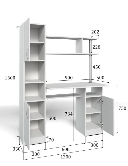Компьютерные столы, СК 7 Стол компьютерный